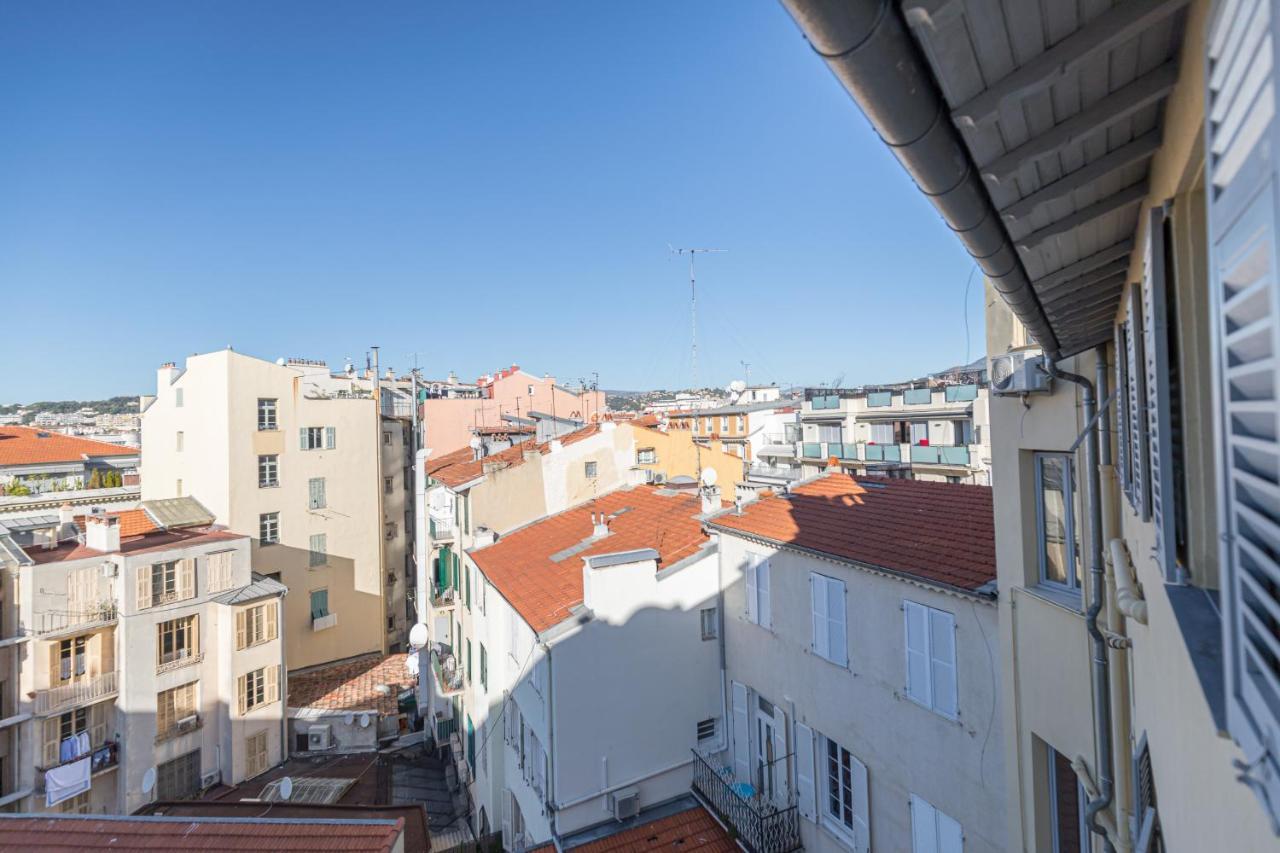 1 Su Ede - Dernier Etage Ascenseur - 1 Min Plage Et Zone Pietonne Nice Eksteriør billede