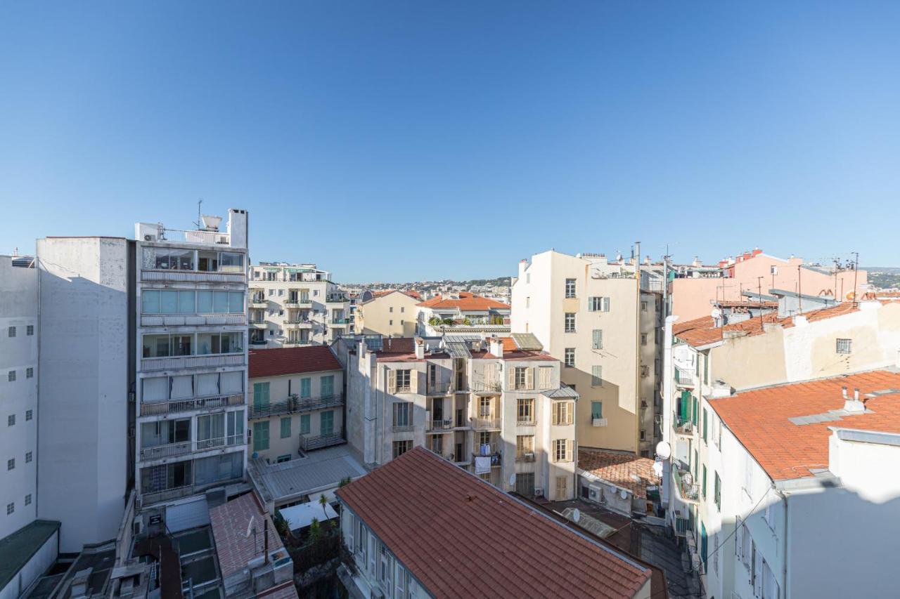 1 Su Ede - Dernier Etage Ascenseur - 1 Min Plage Et Zone Pietonne Nice Eksteriør billede